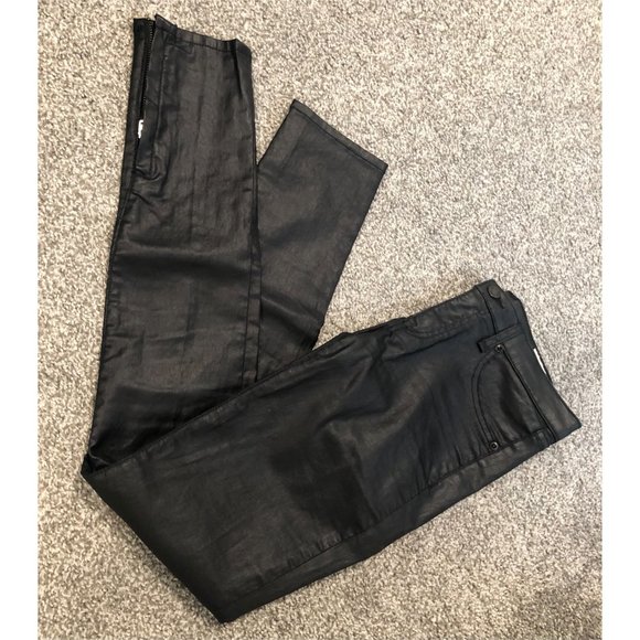 Rag & Bone Coated Legging Zipper Jeans - Size 27 - Picture 10 of 14